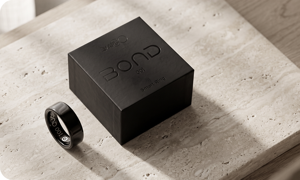 Умное кольцо BOND 001 в упаковке
